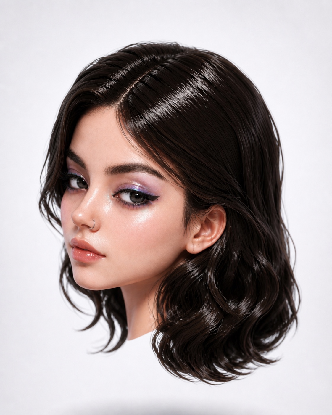 Natali turning back toward the viewer